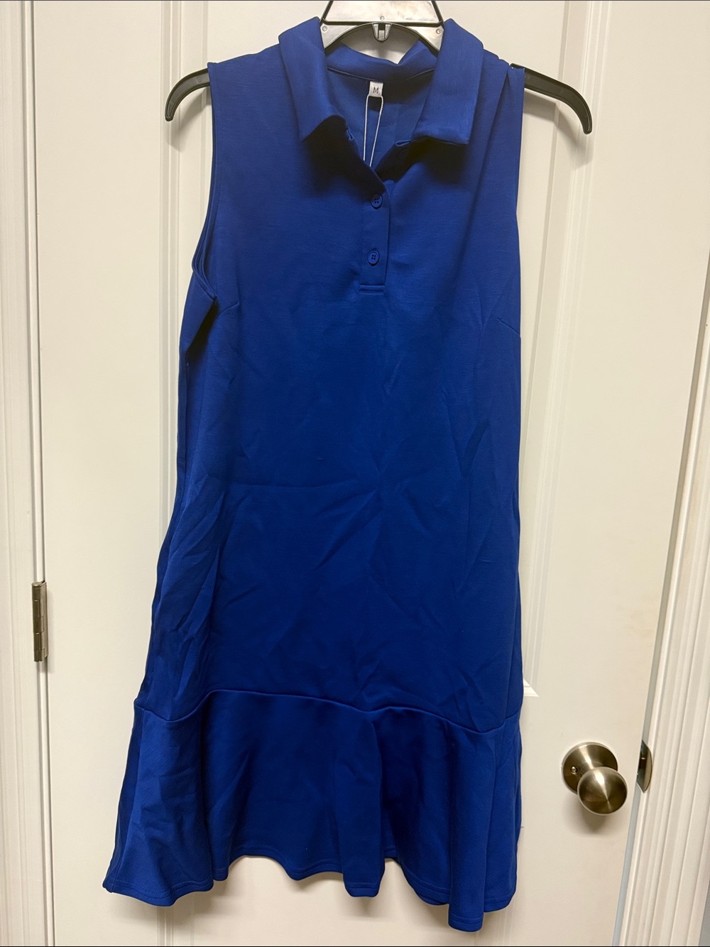 Sleeveless Polo Mini Dress in Royal Blue NWT